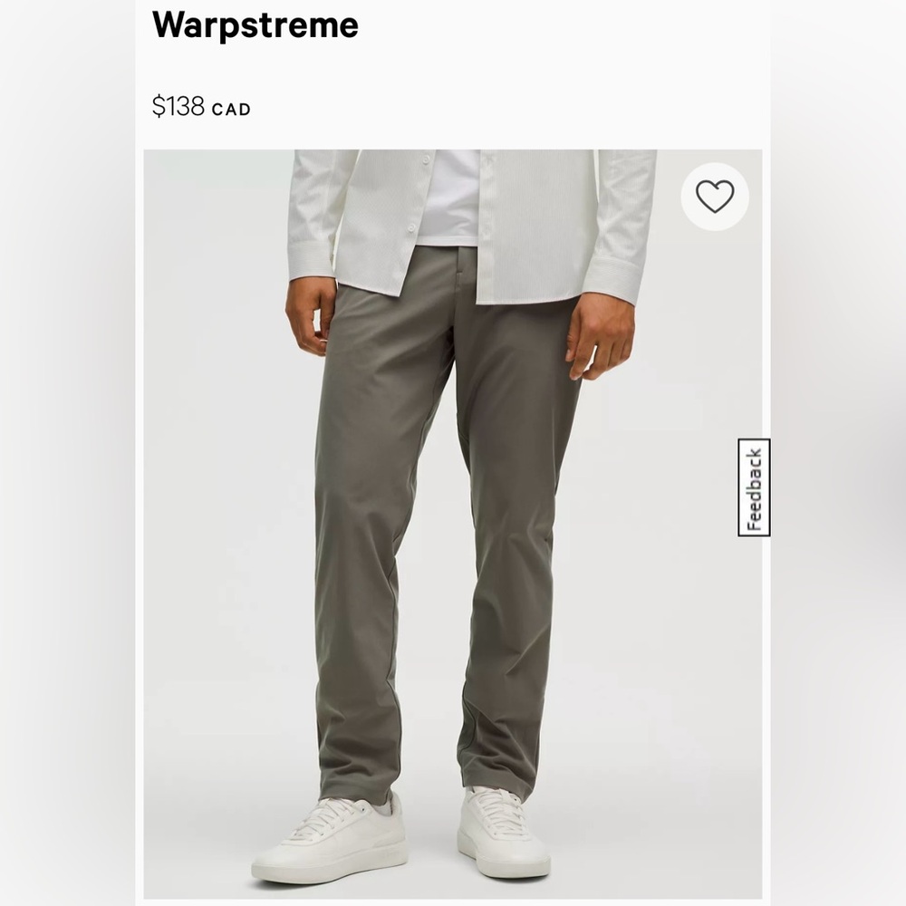 Lululemon ABC Warpstream Soft & Stretchy Casual pants / 32” waist